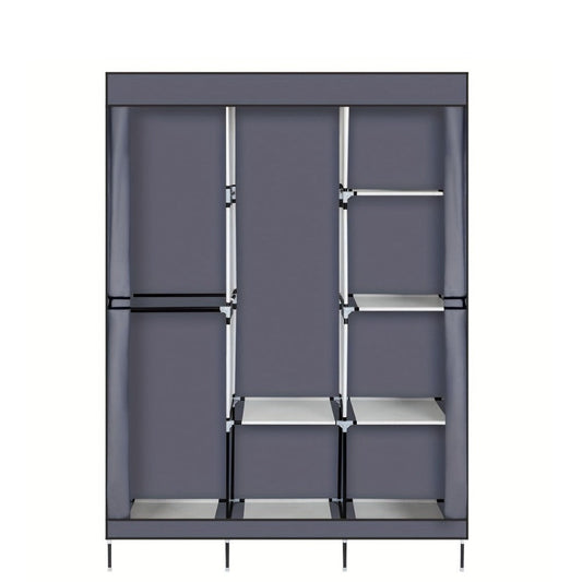 Portable Closet Wardrobe Organizer 71" Clothes Rack with Shelves, Freestanding Bedroom Storage Closet System