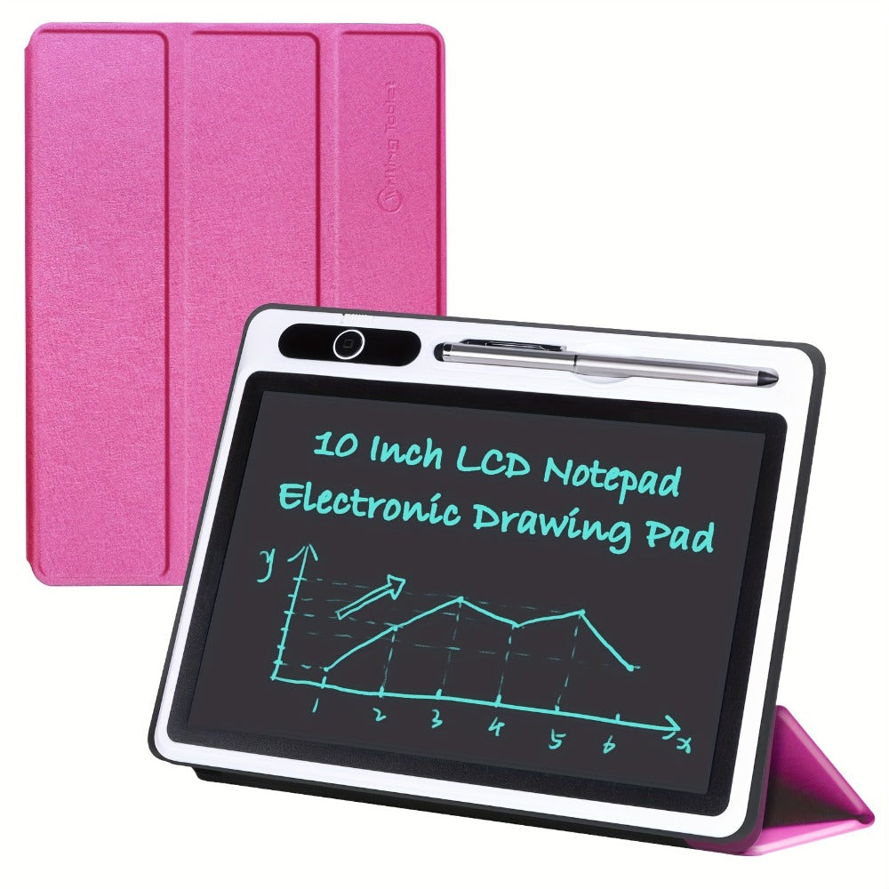 LCD Writing Tablet with Case 10.1 Inch and Electronic Handwriting Pad Doodle Board for Adults Kids Home School & Office