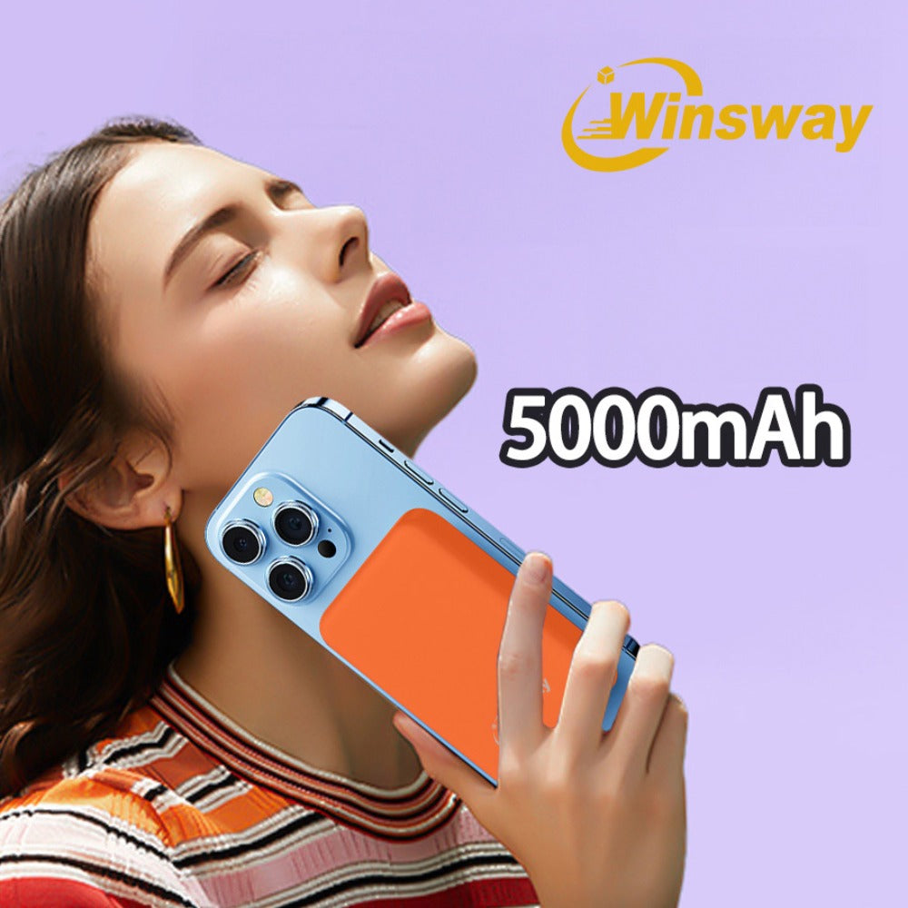 Magnetic Power Bank 5000mAh Mini Wireless Charging PD & QC 3.0 Fast Charge Colorful Portable Charger for iPhone 17 16 15 14 13 MagSafe Compatible