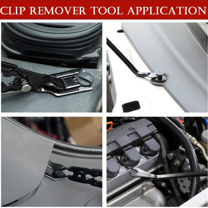 17-Piece Automotive Trim Removal Tool Kit with Pry Paddles, Hook Set, Clip Pullers and Scraper