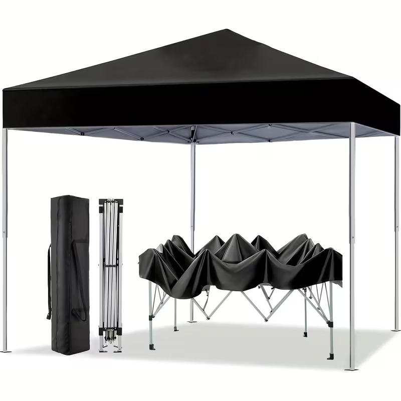 Straight-Leg 10x10ft Pop-Up Canopy Tent with 420D Oxford Top, Three Heights and Eight Colors