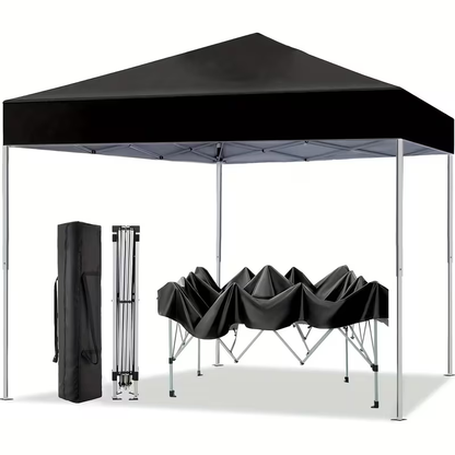 Straight-Leg 10x10ft Pop-Up Canopy Tent with 420D Oxford Top, Three Heights and Eight Colors