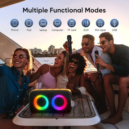 Karaoke Machine with LED Lights Bluetooth Speaker PA System for an Everyday Personal Care Routine