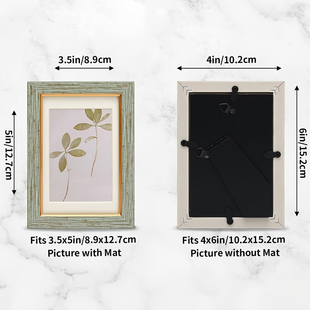 Vintage-Style Picture Frame Set in 4 x 6 or 5 x 7-Inch Sizes with Five- or Ten-Frame Options