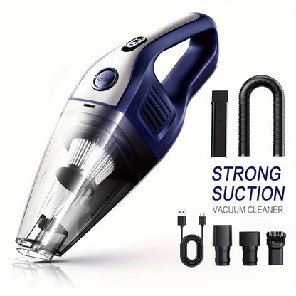 Wireless Car Vacuum Cleaner 5000PA - USB Charging, One-Click Dust Empty, 2000mAh Rechargeable, 40dB Low Noise, Portable Handheld Auto Vacuum for Cars, Home, Office & Pet Hair, 6 Colors