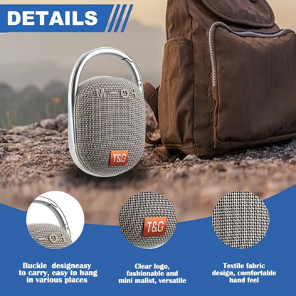 Portable Bluetooth Speaker Mini with 0.5W-2.5W Stereo, LED Lights, TF Card and Integrated Latch