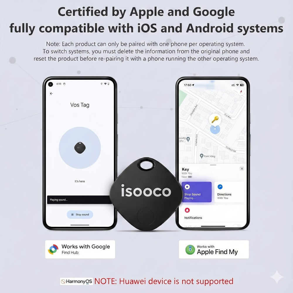 Mini GPS Tracker No Monthly Fee Real-Time Locator – Dual System iOS & Android Compatible 24/7 Tracking for Car Truck SUV Motorcycle Boat Trailer (1-Pack / 4-Pack)