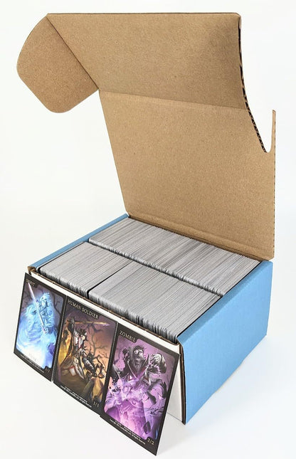 Card Game 1000-Card Assortment with Token Pieces and Included Storage Box for Sorting and Deck Projects