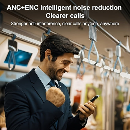 Wireless Earbuds Bluetooth 5.4 with ANC and ENC, LED Touchscreen Case and 48-Hour Playtime