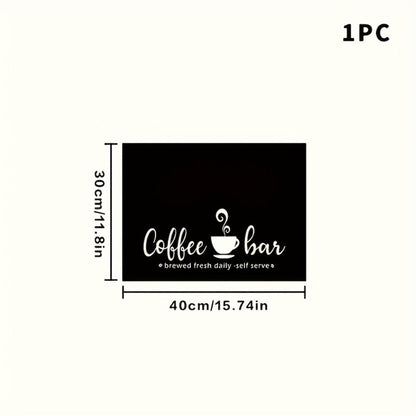 Kitchen Mat, Bohemian Coffee Bar Counter Pad in Five Sizes with Absorbent Fabric and Machine-Wash Care