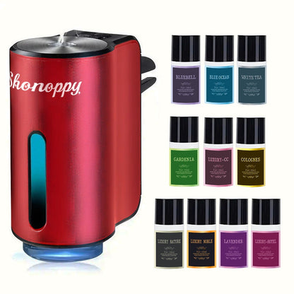 Car Essential Oils Set for Aromatherapy Diffuser – 3/6/10 Bottles 0.34oz Each, 7 Scents, Adjustable Vent Clip Air Freshener, Long-Lasting Natural Fragrance for Vehicle Interior Commuters Rideshare