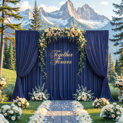 Two-Piece Photography Backdrop Curtain Set, 59 x 118 Inches per Panel, with Rod Pockets and Color Options
