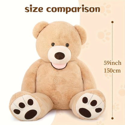 Giant Teddy Bear Plush 5ft Life Size – Huge Stuffed Animal for Girlfriend Boyfriend, Large Big Teddy Bear Gift for Valentines Anniversary Birthday Lover
