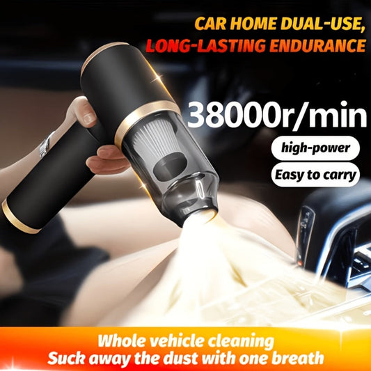 2-in-1 Wireless Handheld Vacuum Cleaner Blow & Suction with Upgraded Aluminum Fan, Multiple Attachments – Cordless Portable Vacuum for Computer, Car, Home, Office & Pet Hair, Ready to Use Out of Box