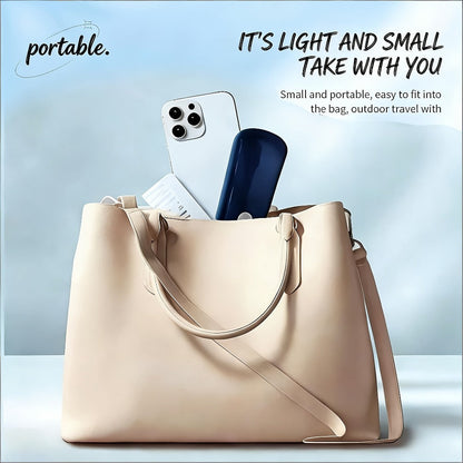 Foldable Handheld and Desk Fan with Three Speeds, USB Charging and White or Blue 1- or 2-Piece Options