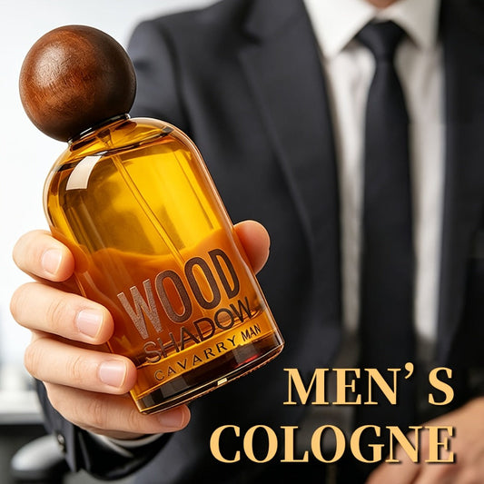 Perfume for Men Wooden-Bottle Spray with a Documented Woody Sandalwood Profile and Two Options