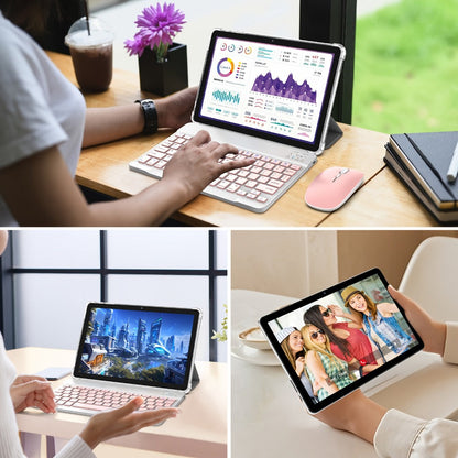 Android Tablet 10-Inch 2-in-1 with Android 14, 8GB Total RAM, 32GB Internal Storage and Keyboard Options