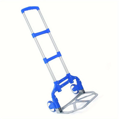 Folding Hand Truck Dolly Aluminum Collapsible Cart Portable Luggage Trolley 165 lbs Capacity