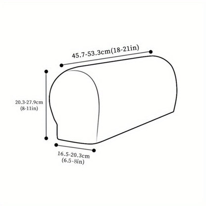 Stretch Armrest Covers for Chairs Sofa Couch 2 Pcs Spandex Elastic Arm Covers Slipcovers Plaid Pattern Furniture Protector for Living Room Recliner Armchair Home Decor