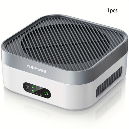 HEPA Air Purifier for Home Bedroom Up to 700 Sq Ft with True HEPA Filter 3-Stage Filtration Quiet Sleep Mode USB-C Charging Smart Touch Control for Pets Dust Pollen Smoke Odor Desk Car Travel