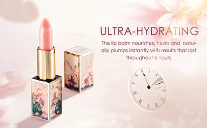 Lip Balm CATKIN Tinted Stick with Five Named Shade Options, Glossy Finish and Floral Packaging