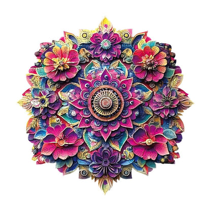 Wooden Mandala Puzzle for Adults – Unique Irregular Animal Shaped Pieces, Exquisite Gift Box, Decorative Art Jigsaw Brain Teaser, Birthday Christmas Holiday Gift for Women Men Teens