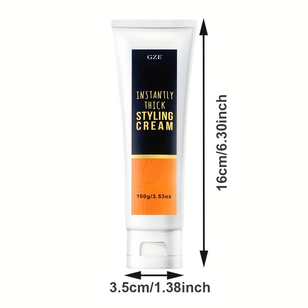 GIZE 100g Hair Styling Cream in Black-and-White Squeeze Tube for Hair Texture Styling Application