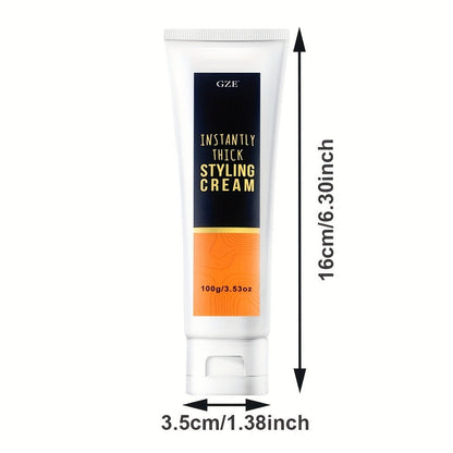 GIZE 100g Hair Styling Cream in Black-and-White Squeeze Tube for Hair Texture Styling Application