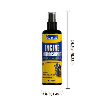 Engine Compartment Restorer Spray 3.38oz with Sponge – Engine Bay Refurbishing Agent, Polishing & Cleaning Spray, Extends Service Life – Fits All Vehicles