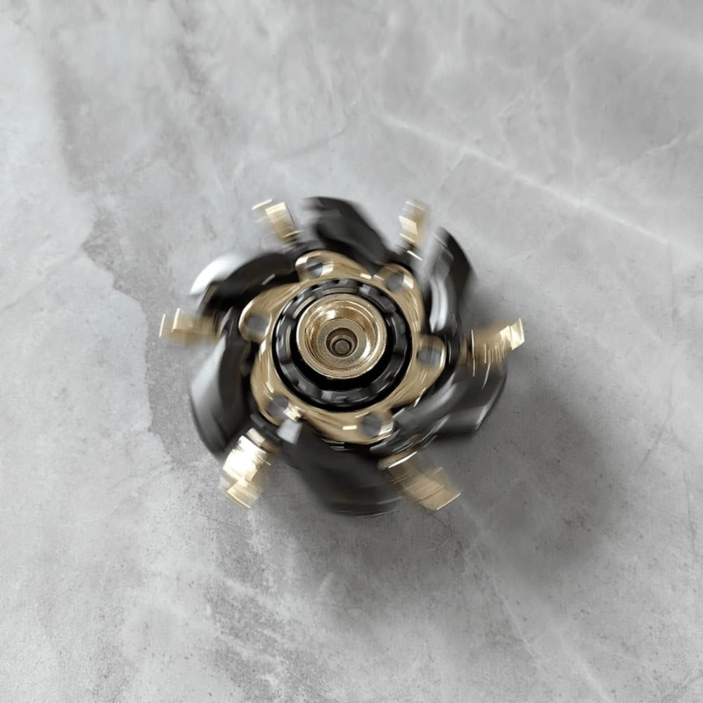 Adult Metal Fidget Spinner with Four Finish Options, 50 mm Diameter, Hex Key and Adjustable Blade Hardware