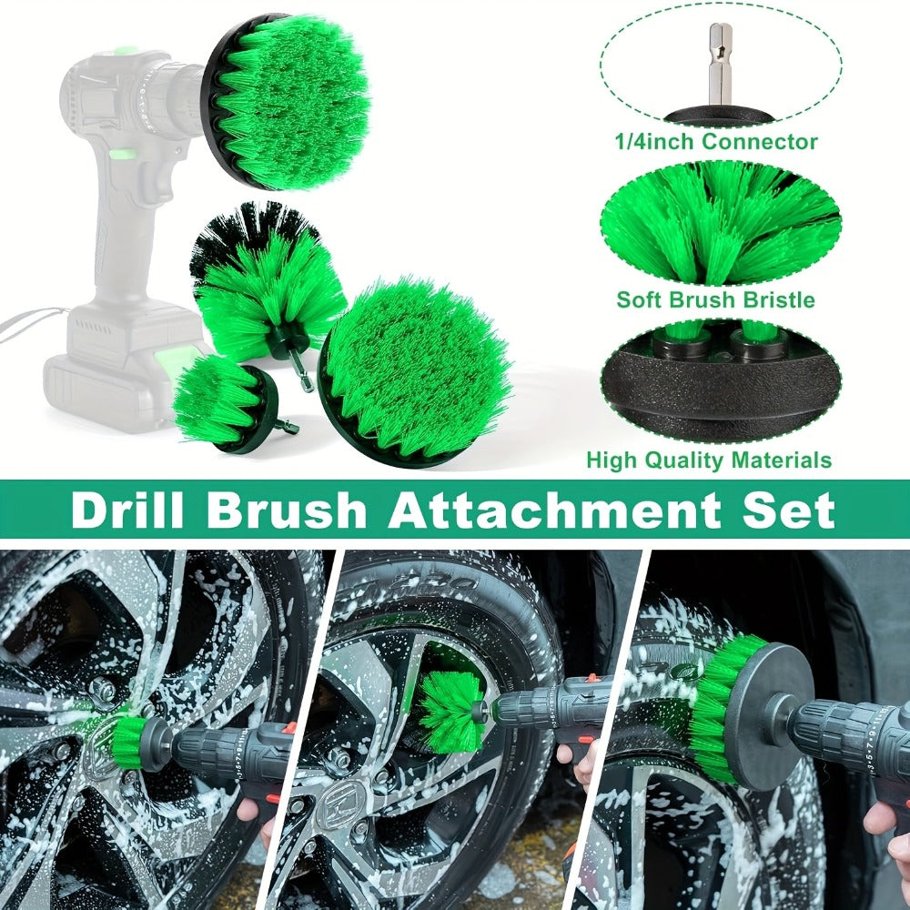 Car Cleaning Kit with Portable Vacuum Cleaner – 17/24/29/32/35pcs Interior Detailing Set with Windshield Cleaner, Drill Brush Set & Interior Brush Set – Complete Auto Care Kit