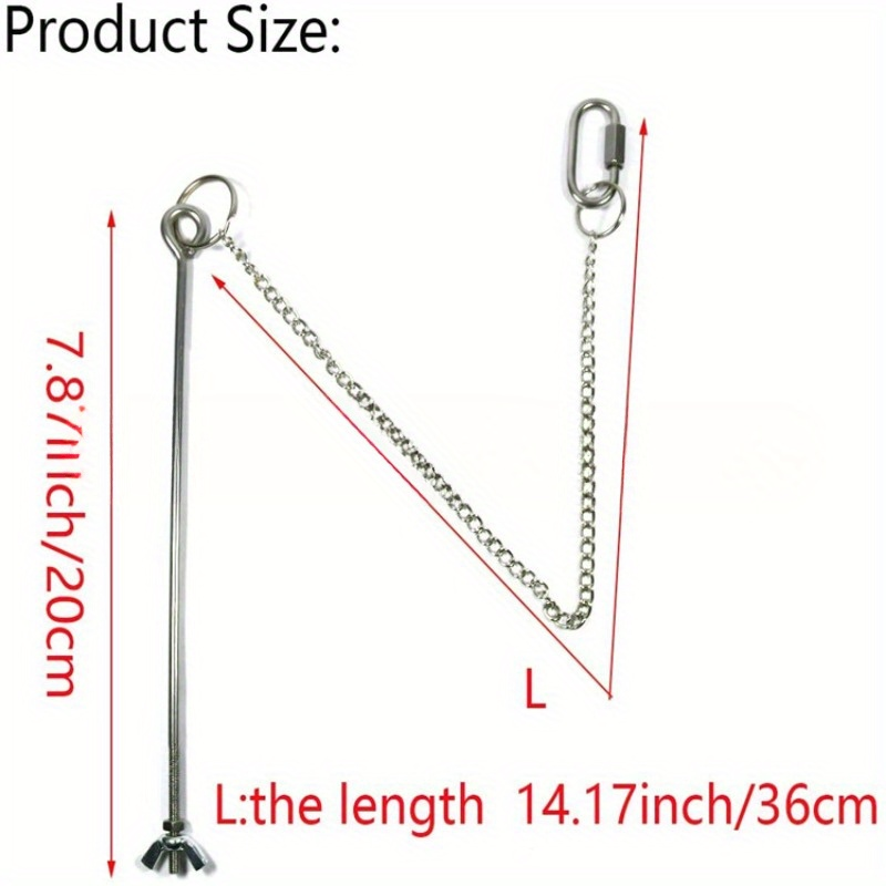 Chicken Feeder Skewer Stainless Steel Hanging Fruit Veggie Double Nut