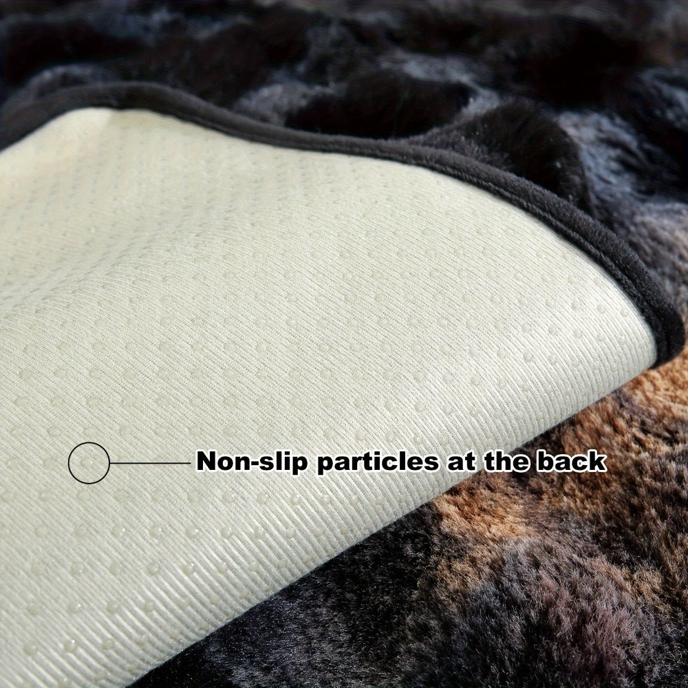 Sofa Cover, Faux-Lamb Plush Gradient Couch Pad in Five Colors with Armchair, Backrest and Seat Sizes