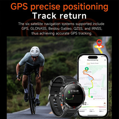 Smart Watch 1.46-Inch Round GPS Display with 3ATM Rating, Wireless Calling and Eight Strap Styles