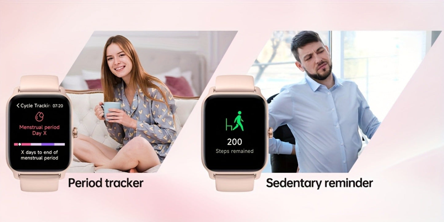 Smartwatch – with Built-in Alexa FAWEIO 1.8" HD Touch Screen, Bluetooth Calling, 100+ Sport Modes, Fitness Tracker Heart Rate Sleep…