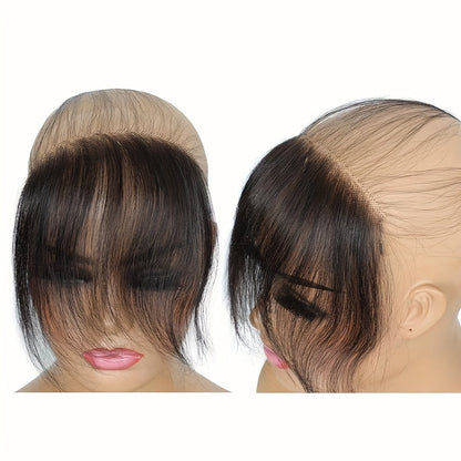HD Lace Hairline Piece with Baby Hair – 6x1 Transparent Lace Front Bang Hairpiece, 100% Brazilian Human Hair, Handmade Invisible Hairline for Wigs, Dreadlocks & Extensions, Natural Color 6 Inch