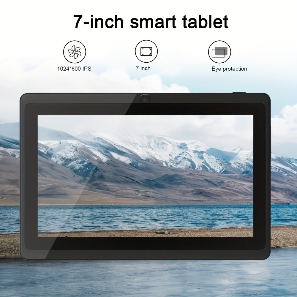 Android Tablet 7-Inch with Android 14, 32GB Internal Storage, Quad-Core CPU and Protective Case Choices