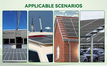 Two-Piece 400W Total Solar Panel Kit with 200W Modules, 148 x 67 cm Frames and PV Cables Pictured