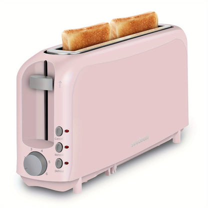 Slim Toaster 2-Slice – SEEDEEM 6-Setting Shade Control, Cancel, Reheat & Defrost, Removable Crumb Tray, 750W Compact Fits-Anywhere Design for Bread, Waffles & Bagels, 6 Colors Available
