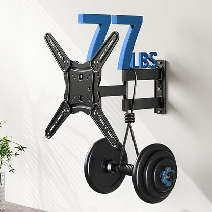 360° Full Rotation TV Wall Mount – Swivel Bracket for Flat Panel TVs, Space-Saving Wall-Mounted Installation, Home Theater & Modern Decor Compatible