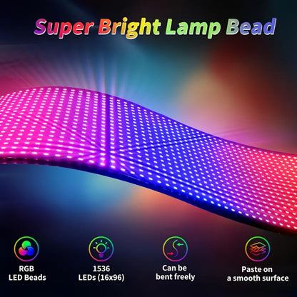 Programmable LED Demon Eyes Sign 2 Pack App Controlled - Synchronized Flashing, Scrolling Text Display