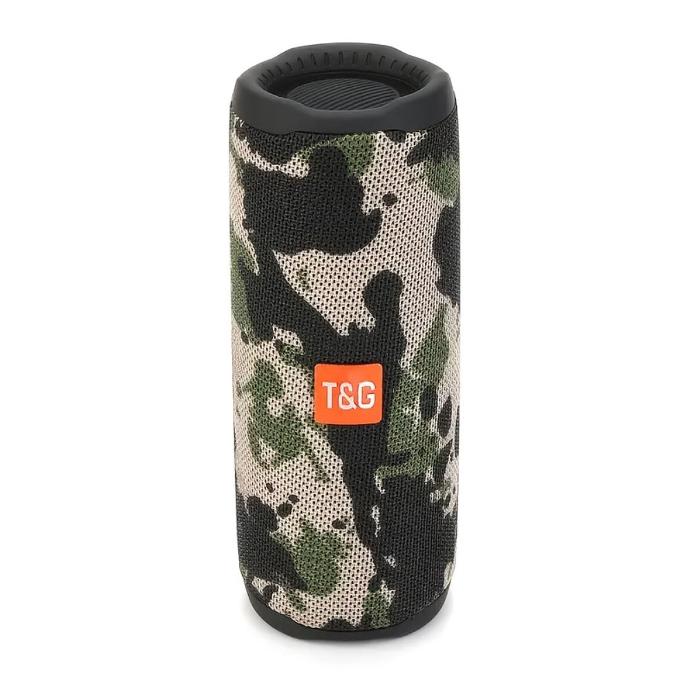 TG365 Portable Bluetooth Speaker with LED Light – TWS Stereo, Built-In Mic, FM Radio, TF Card, USB, AUX, Hands-Free Calling, Shock-Resistant Outdoor Wireless Speaker Gift