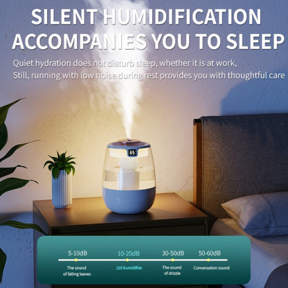Ultrasonic Humidifier for Bedroom Desktop 1300ml Large Capacity Dual Spray Quiet Operation 10H Runtime USB Powered Anti Dry-Burn Night Light Cool Mist Humidifier for Home Office Baby Room