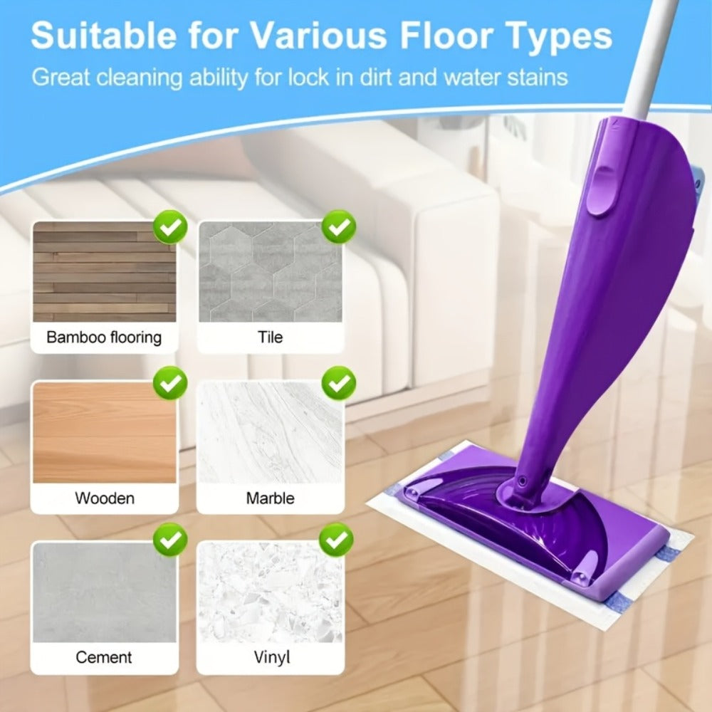 WetJet-Style White Disposable Mop Pad Refills in 30-, 60-, 80- or 120-Count Packs without Pole