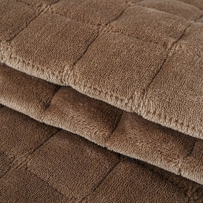 Plush Sofa Cushion Cover in Coffee, Gray or White with Two-, Three- and Four-Seat Size Options