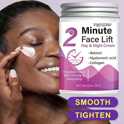 Peptide Collagen Firming Face Cream 120g – 2-Minute Instant Lifting Day & Night Moisturizer with Hyaluronic Acid, Anti-Aging Wrinkle Smoothing Cream for Women All Skin Tones