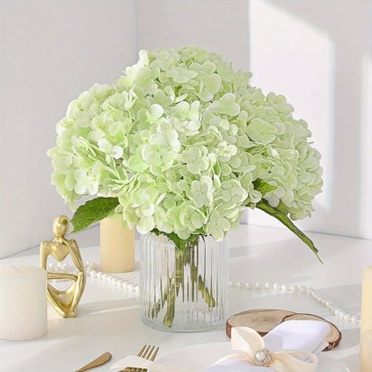 Real Touch Hydrangea Artificial Flowers 4/8pcs 21 Inch Full Latex Faux Hydrangea Stems for Wedding Table Centerpiece, Party Floral Arrangements, Home Vase Decor
