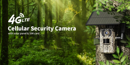 Solar Powered 4G Trail Camera 4K Live View 0.2s Trigger Speed 120° Wide Angle 850nm Night Vision No WiFi Needed Cellular Hunting Wildlife Game Camera with Remote Phone Access