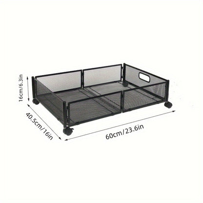 Under Bed Storage Containers with Wheels & Handles – Shoes, Clothes, Blankets Organizer