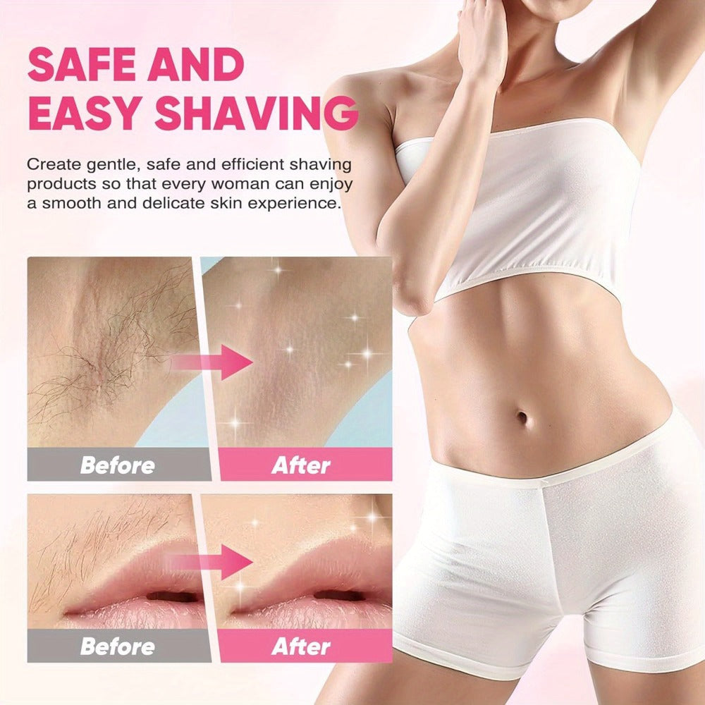 Two-Head Electric Hair Shaver with Foil and Rotary Attachments, Type-C Charging in Pink, Purple or Blue